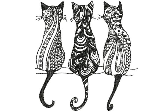 3 Black Cats 3 Embroidery Design Review