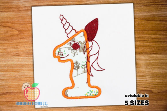 A Unicorn Made with One Applique for Kid Review