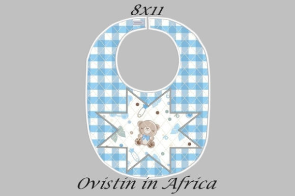 Blue Star Adorable Baby Bib Large Embroidery Design Review