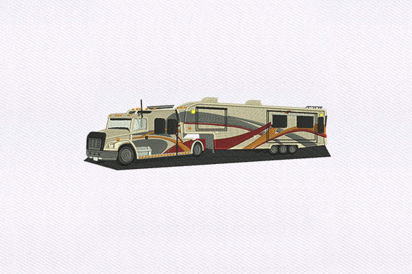 Camouflage Truck: A Versatile Machine Embroidery Design for Personalized Gifts