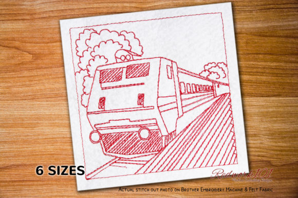 Indian Railways Redwork Embroidery Review for Apparel Projects