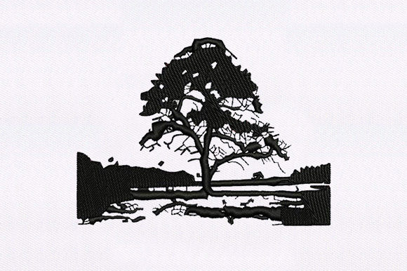 Isolated Tree Machine Embroidery Design Review
