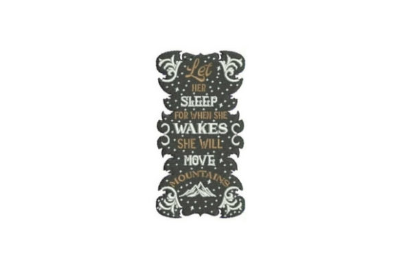 Let Her Sleep Embroidery Design Review for Small Business Use