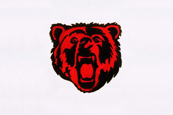 Roaring Bear Face: A Bold Addition to Embroidery Projects