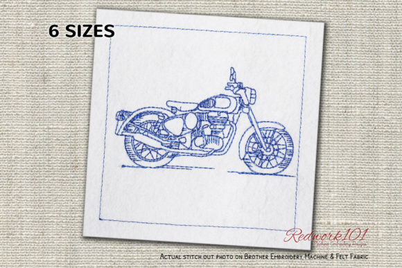 Royal Enfield Bullet Lineart: A Bold Embroidery Design for Craft Fairs