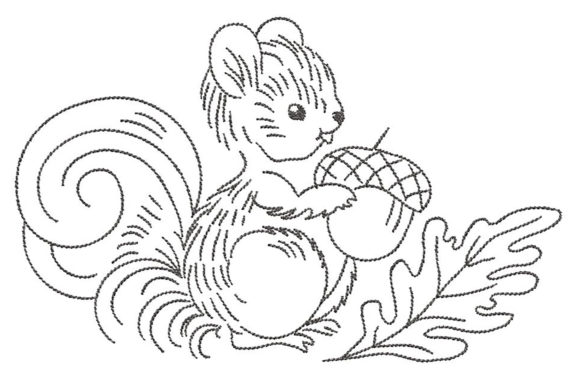 Squirrel Simplistic Lines: A Must-Have for Handmade Markets