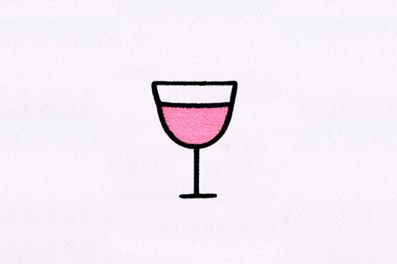 Wine Glass Embroidery Design Review for Small Business Merch